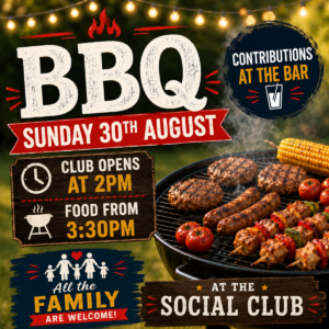 BBQ Sunday 30th August